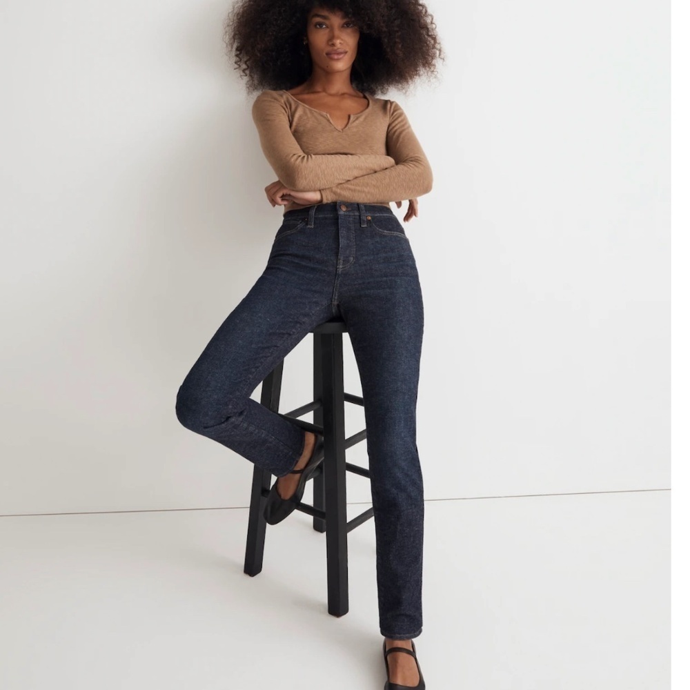 Madewell Mid-Rise Stovepipe Jeans in Dalesford Wash Size 29